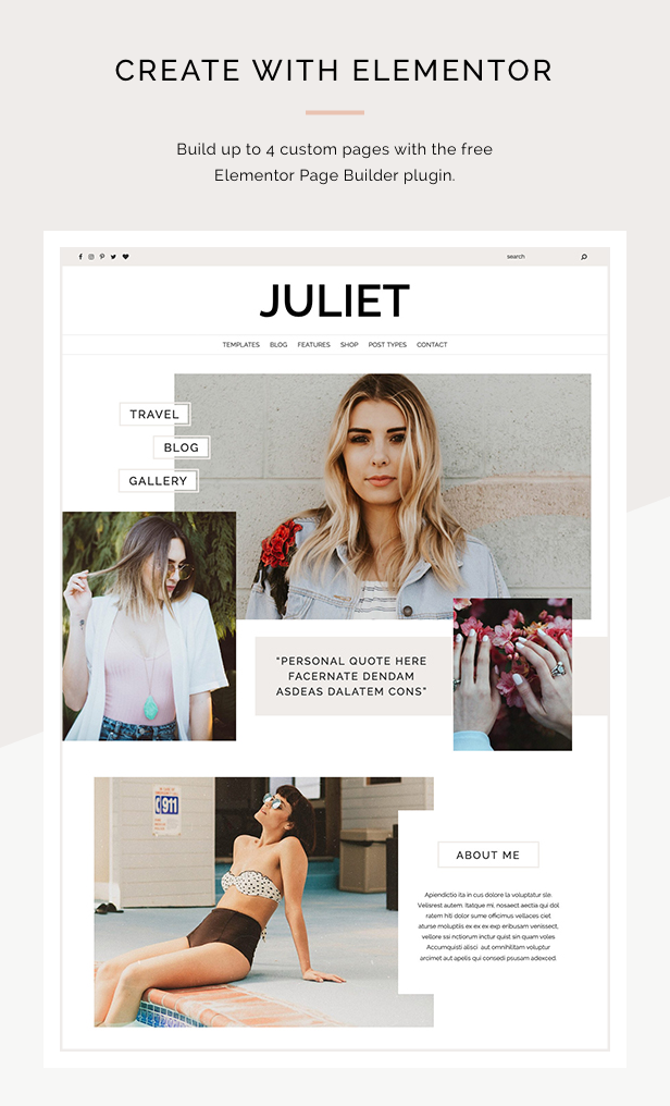 Juliet - 博客商店WordPress主题