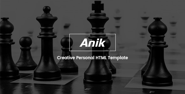 Anik - 专业个人照片展示HTML模板