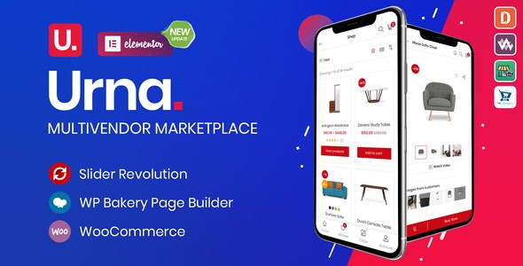  Urna - e-commerce integration website template WooCommerce theme