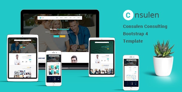 Consulen - 咨询业务Bootstrap4模板