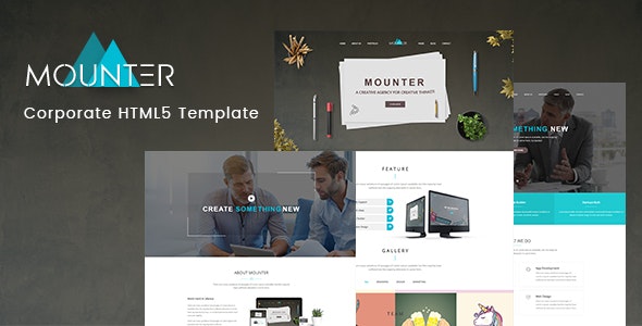 Mounter - 企业集团HTML模板