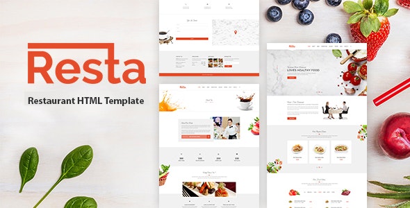 Resta - 餐厅美食HTML模板