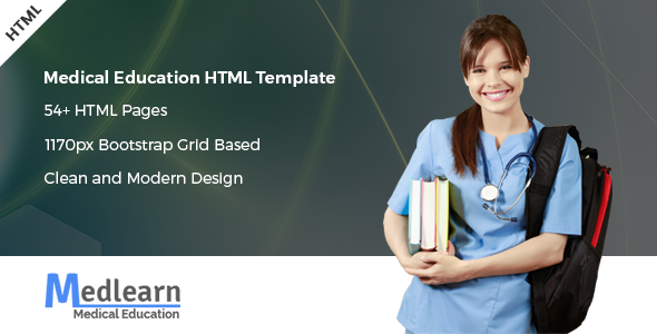 Medlearn - 医学教育HTML模板