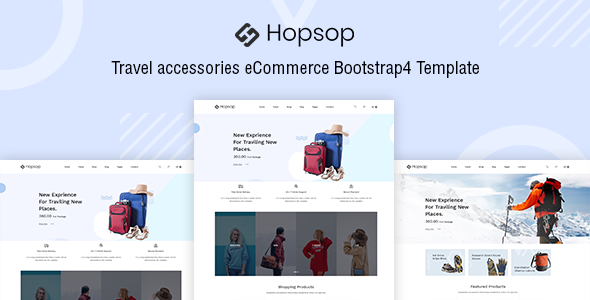 Hopsop - 旅行配件用品HTML模板
