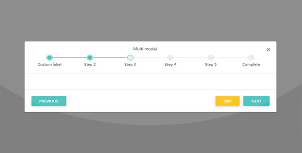 Bootstrap4 多步骤向导模态窗口插件
