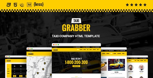 Taxi Grabber - 出租车HTML模板