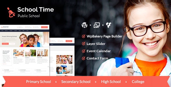 School Time - 现代教育培训网站模板WordPress主题
