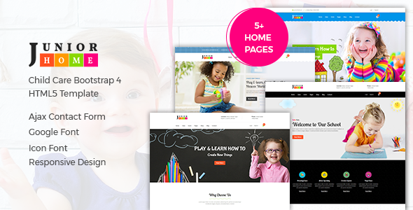 JuniorHome - 教育培训 HTML 模板