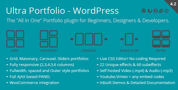  Ultra Portfolio - WordPress plug-in for works display