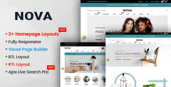  Nova - Multi Purpose Drag and Drop Responsive Shopify Theme