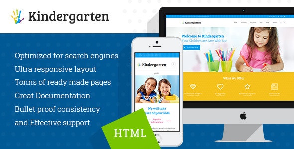 Kindergarten - 幼儿园儿童HTML主题