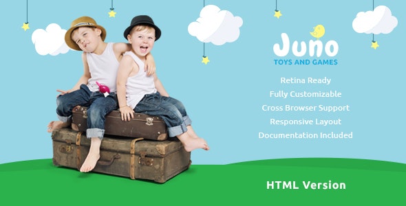 Juno - 儿童玩具游戏商店HTML模板