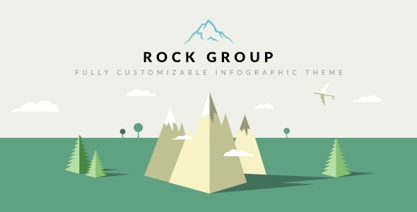 Rock Group - 多用途信息图表HTML模板