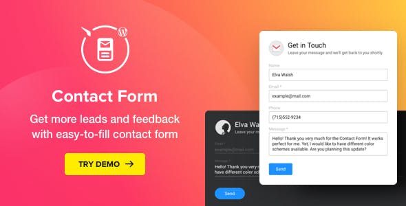 Contact Us Form - WordPress 联系表格插件