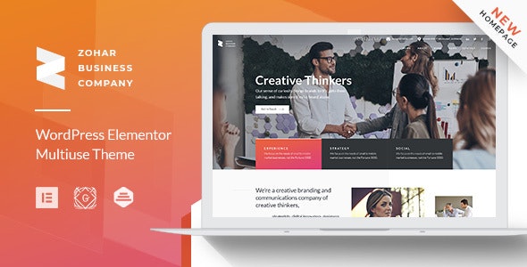 Zohar - Business Consulting WordPress Theme for Elementor