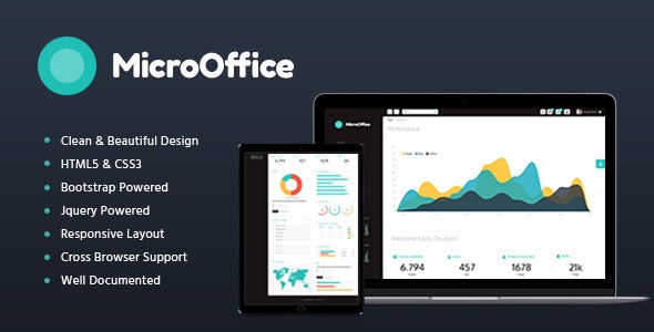 Micro Office - HTML 后台管理模板