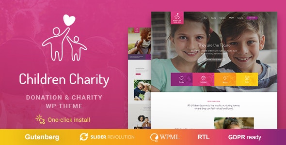 Children Charity - 非营利捐赠组织WordPress主题