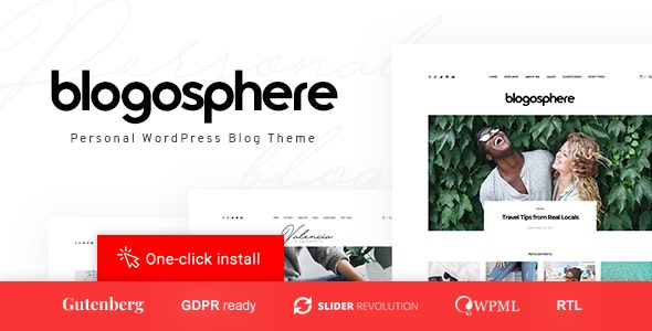Blogosphere - 多用途博客资讯网站WordPress主题
