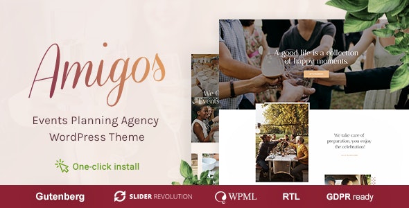 Amigos - 派对庆典活动机构WordPress主题