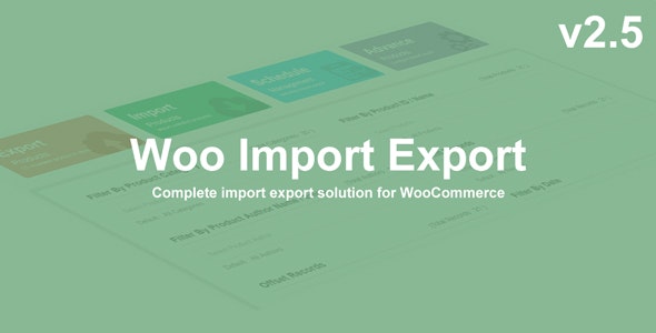 Woo Import Export