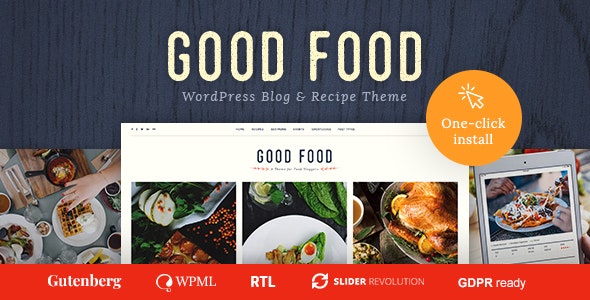 Good Food - 食谱杂志食品博客WordPress主题