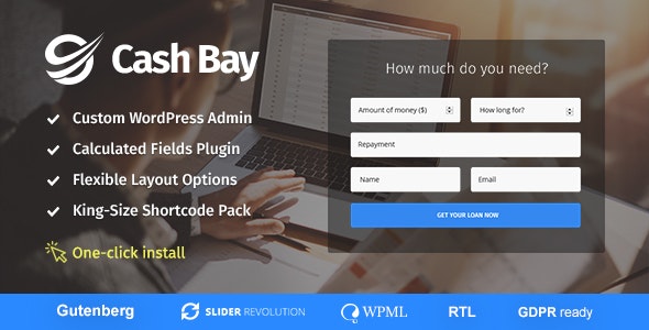 Cash Bay - Loan & Credit Money WP Theme