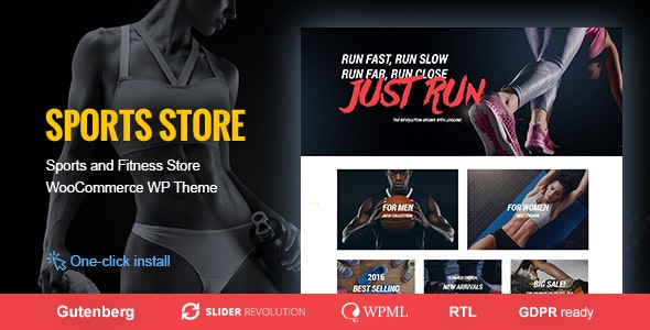 Sports Store – 运动服装健身器材商店WordPress主题