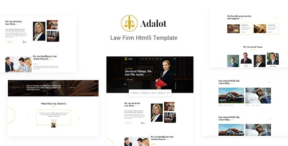 Adalot - 多用途律师咨询公司HTML5模板