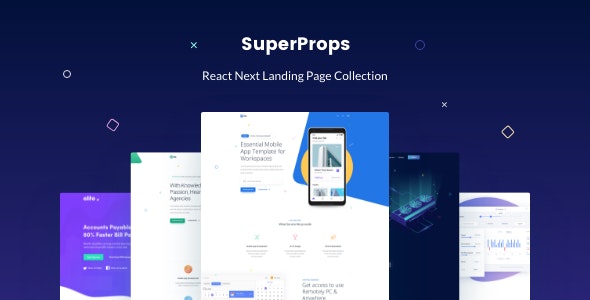 SuperProps - React Landing Page Templates with Next JS & Gatsby JS