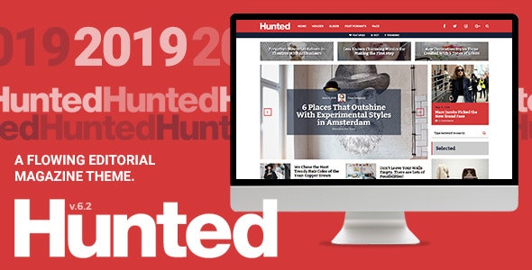 Hunted - 流行杂志博客网站WordPress主题