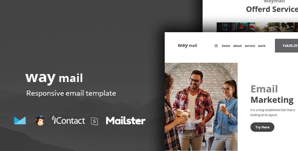 Way Mail - 响应式电子邮件模板