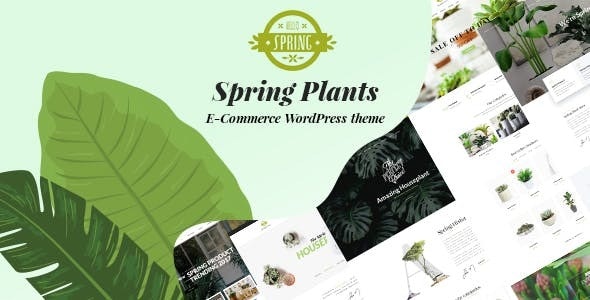 Spring Plants - 园艺室内植物花卉网站WordPress主题