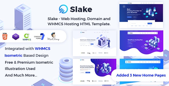 Slake - 虚拟主机WHMCS模板
