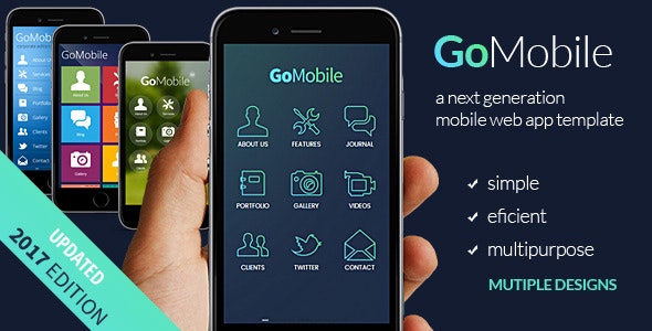 Go Mobile - 简约手机版 HTML 模板