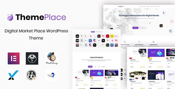 ThemePlace - 数字市场素材模板商店WordPress汉化主题