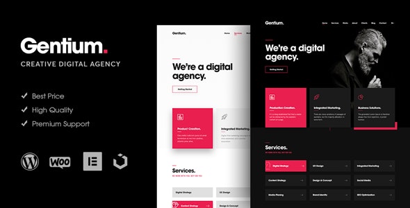 Gentium - A Creative Digital Agency WordPress Theme