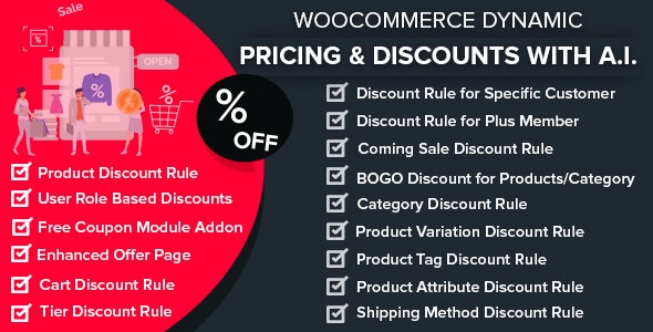 WooCommerce Dynamic Pricing & Discounts with AI 动态折扣插件
