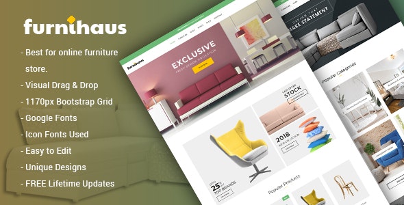 Furnihaus - 响应式家具电商 WooCommerce 模板