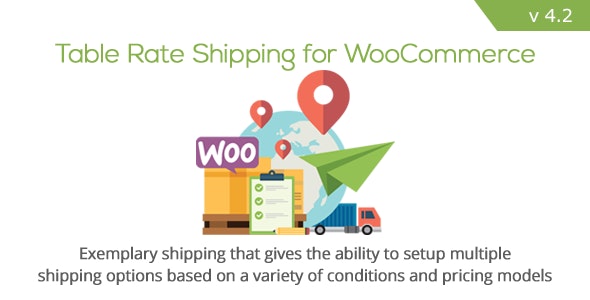 Table Rate Shipping for WooCommerce 附加费运费表单插件