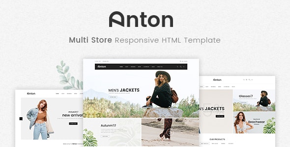 Anton - 多商店响应式HTML模板