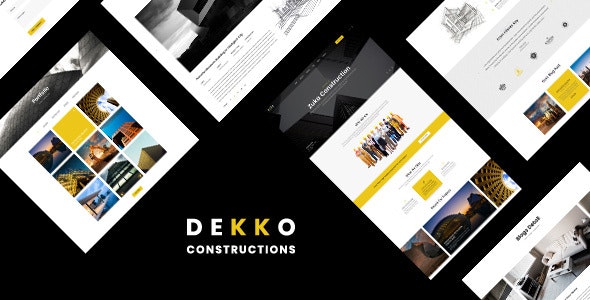 Dekko - 建筑公司HTML5模板