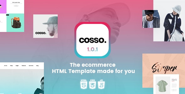 Cosso - 干净轻型响应式HTML模板