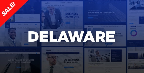 Delaware - 咨询企业公司HTML模板