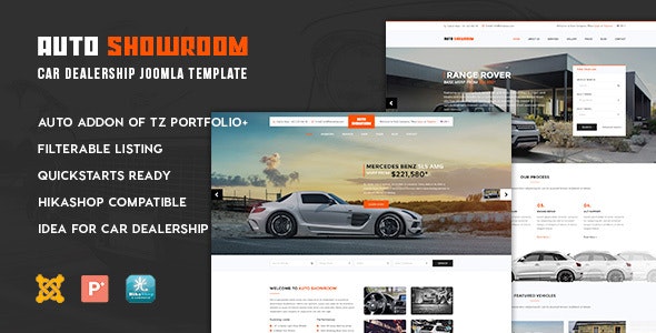 Auto Showroom - 汽车经销商Joomla模板