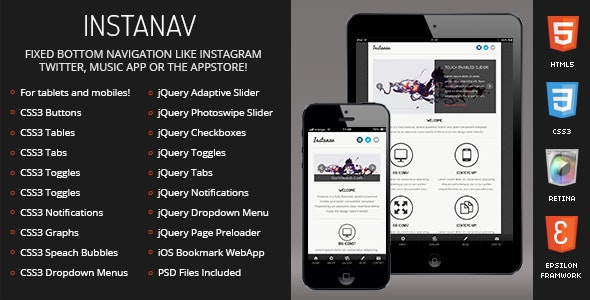 Instanav Mobile Template 手机版移动设备模板