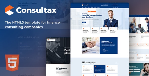 Consultax - 企业财务咨询HTML5模板