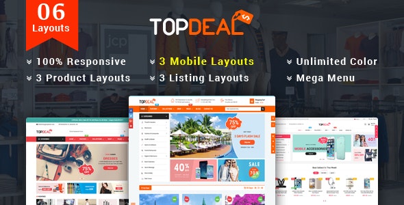 TopDeal - 响应式多用途HTML 5模板