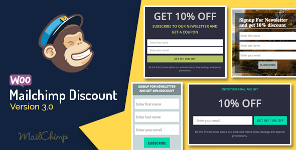 Woocommerce Mailchimp Discount 优惠折扣邮件营销插件