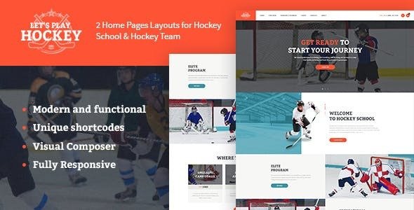 Let's Play - Hockey School & Sport WordPress Theme