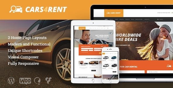 Cars4Rent - 汽车租赁出租车服务主题